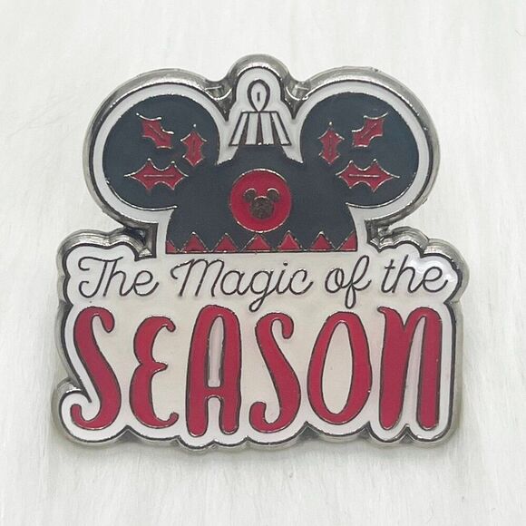 🔮 5/$25 Disney Mickey Mouse Ears Christmas Ornament The Magic Of The Season Pin - Picture 1 of 2